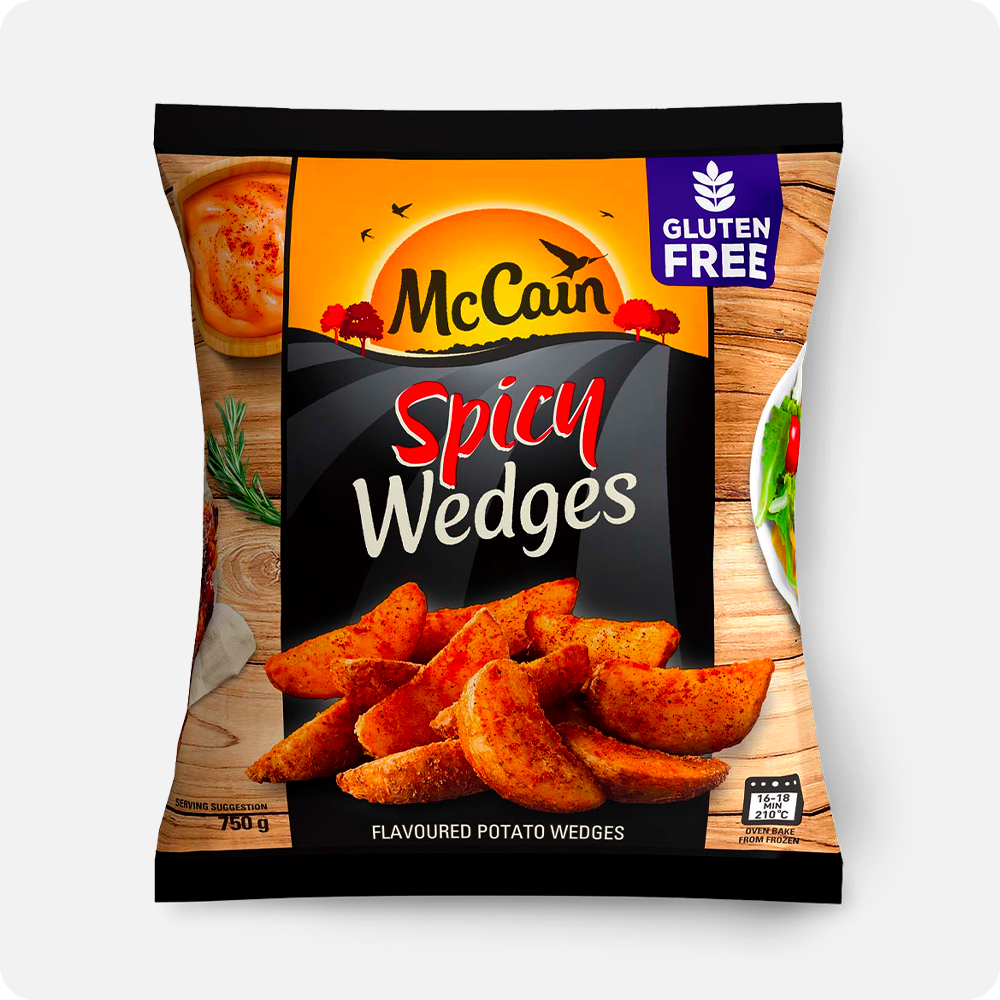 McCain Frozen Spicy Potato Wedges 750g Image
