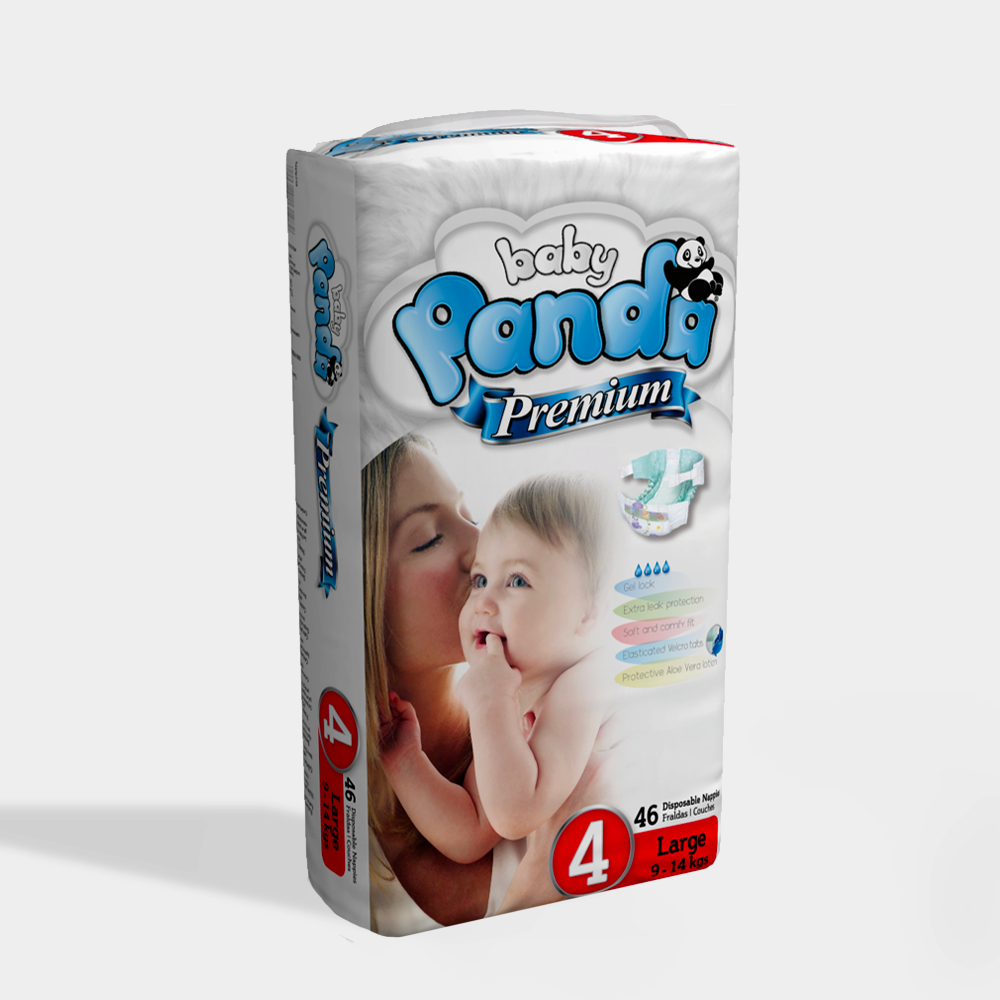 Panda Premium Nappies Size 4 Large Image
